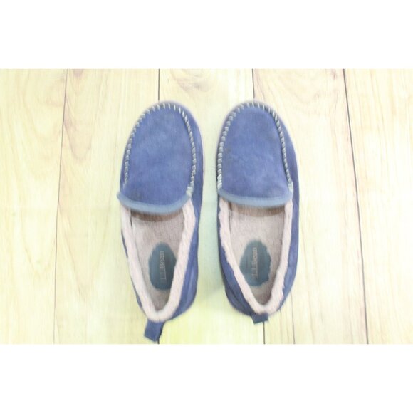 LL Bean Mountain Slippers Moccasin Raw Indigo Size 8 M - Picture 8 of 9